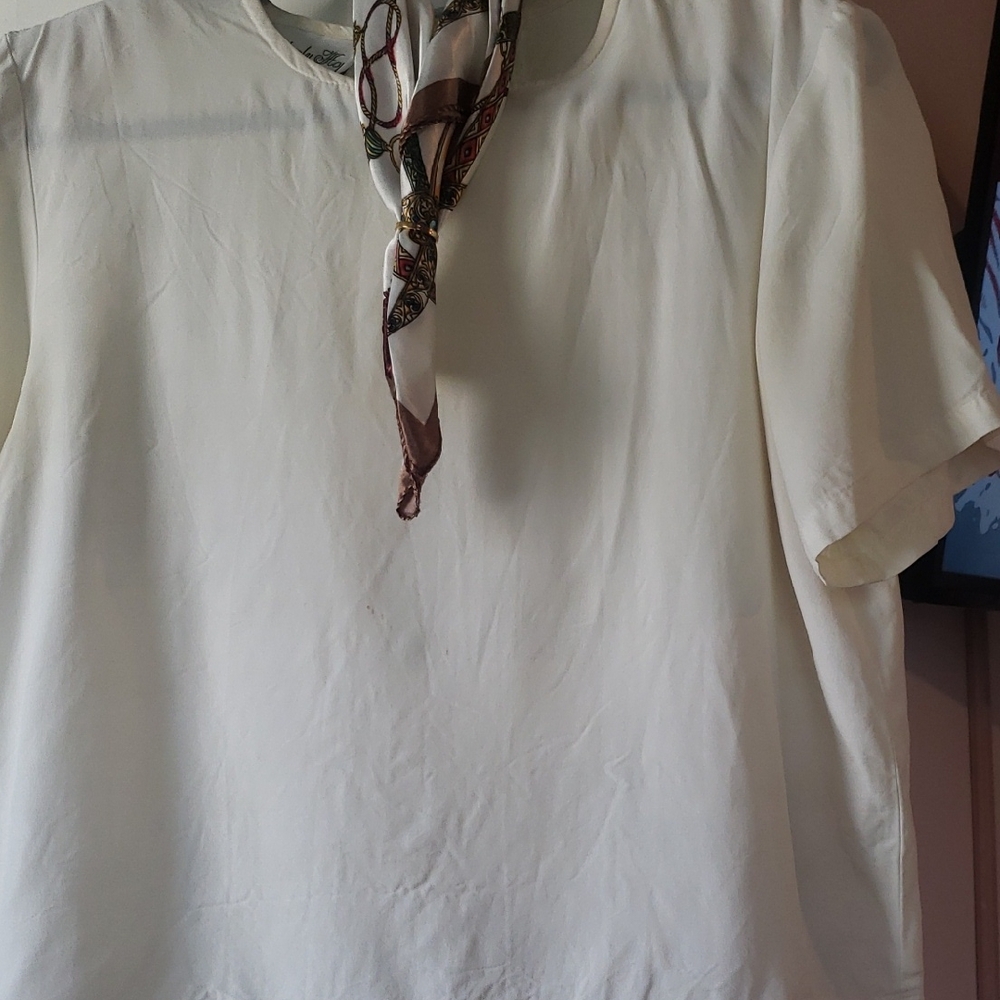 Kimberly Hope Vintage Classic Cream Woman's Top